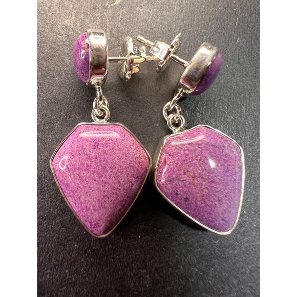 NEW Jay King stichtite sterling silver earrings - Picture 10 of 12